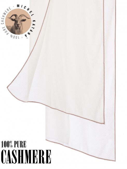 Палантин Унисекс Jq.CASH40_24-JAQUARD-1/ALB